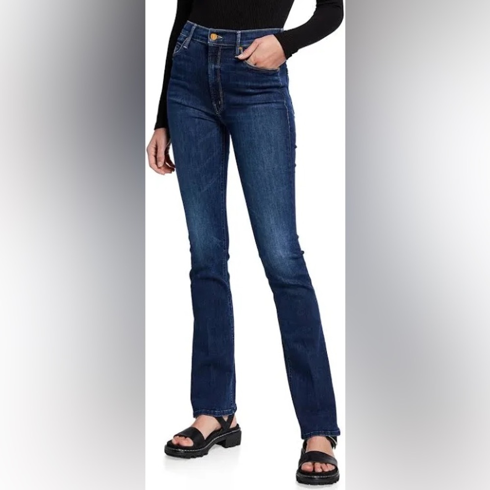 MOTHER Women's Flare Jeans in Dark Blue